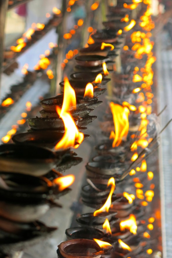 Prayers at Temple of the Sacred Tooth Relic